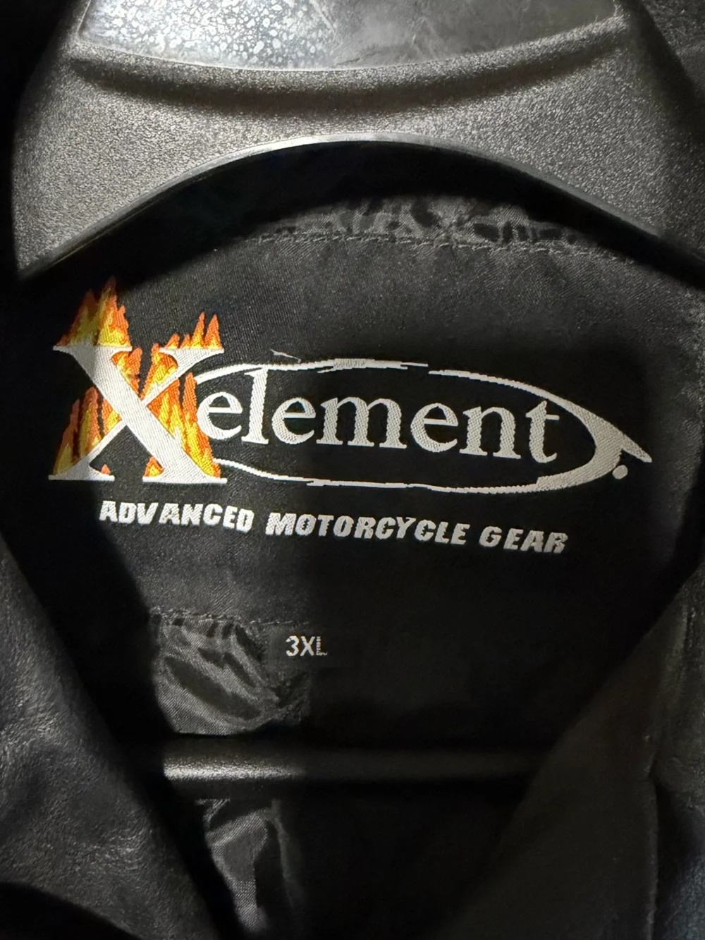 Xelement Black Leather Bomber Motorcycle Jacket - Men's